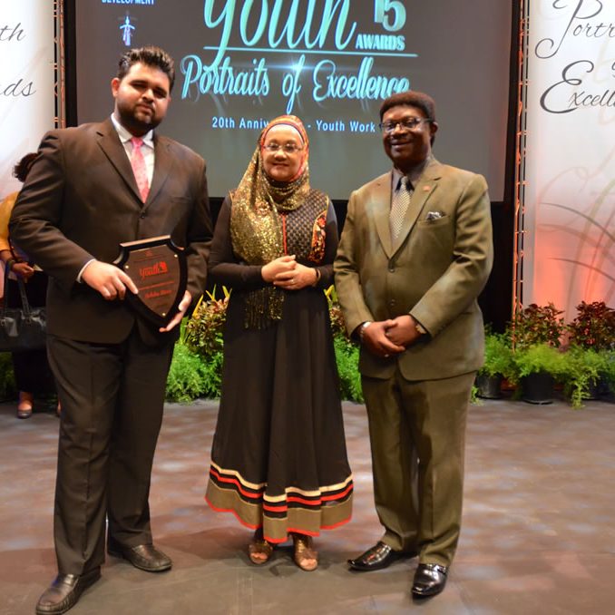 SEnate President at Youth Awards